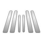 Diamond Grade 6pc Stainless Steel Pillar Post Covers for 2011-2015 Volvo S60