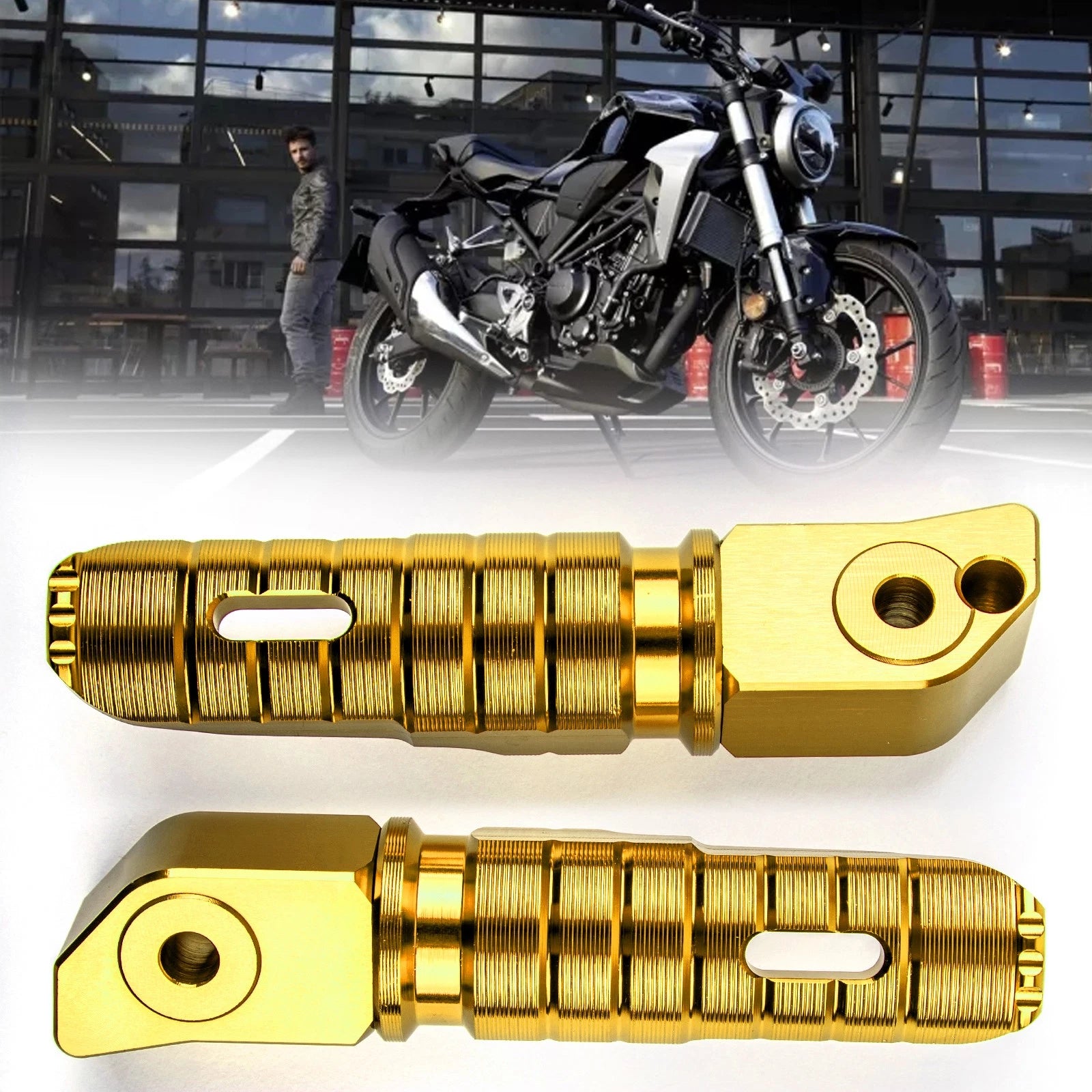 Rear Footrests Foot Pegs for Honda CBR250RR/CBR600RR/CBR1000RR/CB1100/CBR900 (All Years) #8