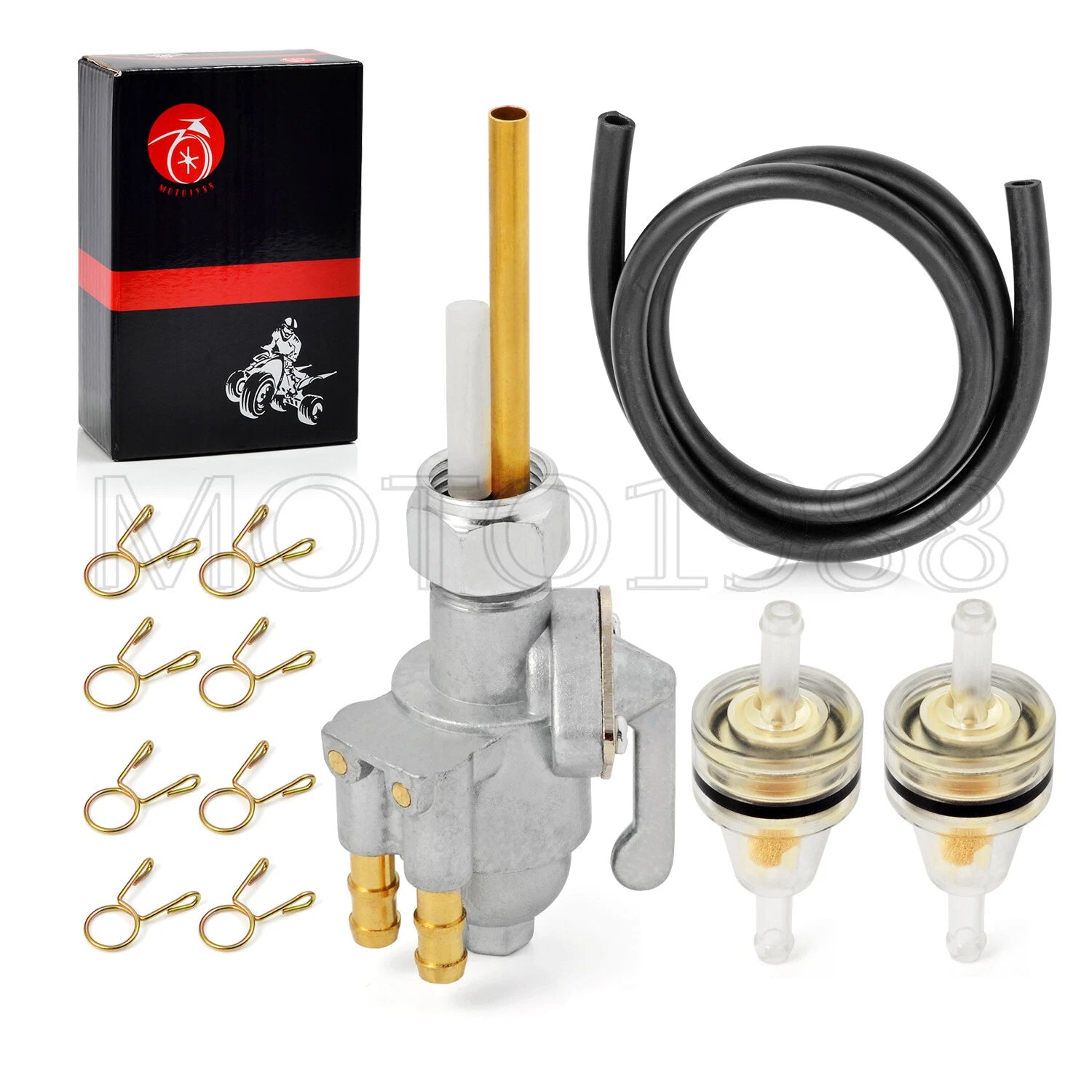 Fuel Tank Valve Petcock Kit for Honda CL175 CB350 CL350 SL350 CB360 CB450 CL450 (1968-1976)