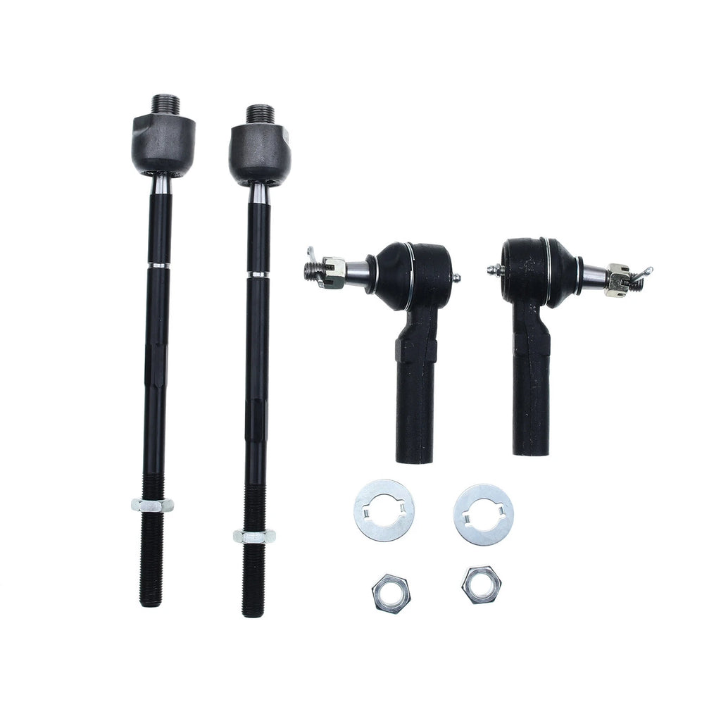 Set of 4 Inner & Outer Tie Rods for Chevy Corvette (1997–2013) Cadillac XLR (2004–2009)
