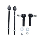 Set of 4 Inner & Outer Tie Rods for Chevy Corvette (1997–2013) Cadillac XLR (2004–2009)