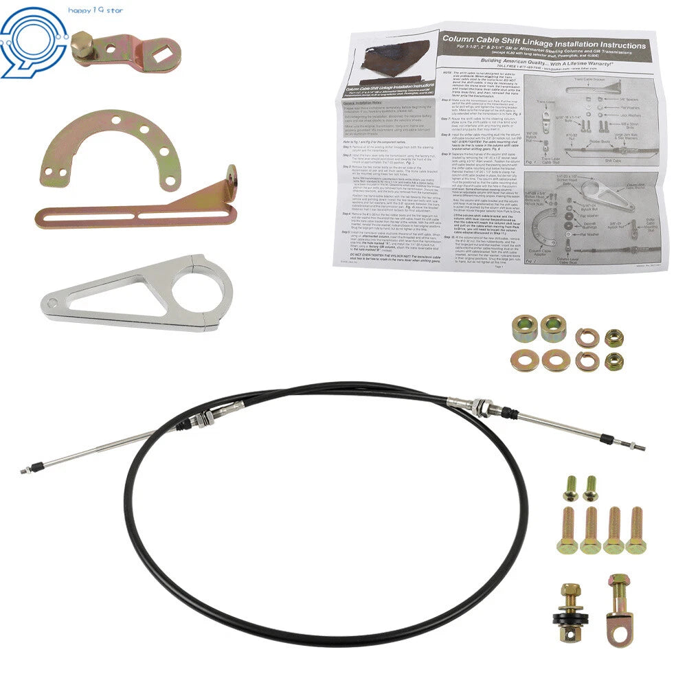 Cable Column Shift Linkage Kit for GM TH350 TH400 700R4 (Aftermarket)