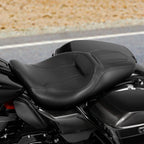 Black Driver Passenger Seat for Harley Touring Electra Street Glide (2009–2023)