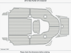 EVA Pads Flooring Mat for Sea Hunter 24 Crossover (2012)