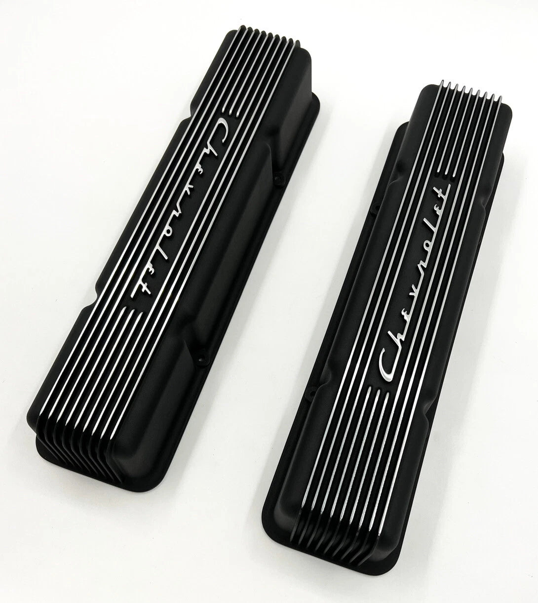 Valve Covers Replacement Finned Chevrolet Script for Small Block Chevy 350 (1968–1970)
