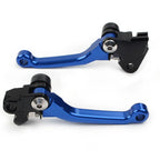 Blue Aluminum Pivot Dirt Clutch Brake Levers for Kawasaki KX450F (2006-2012)