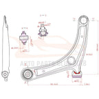 Lower Control Arm Ball Joints Kit for Mazda Tribute (2001–2004)