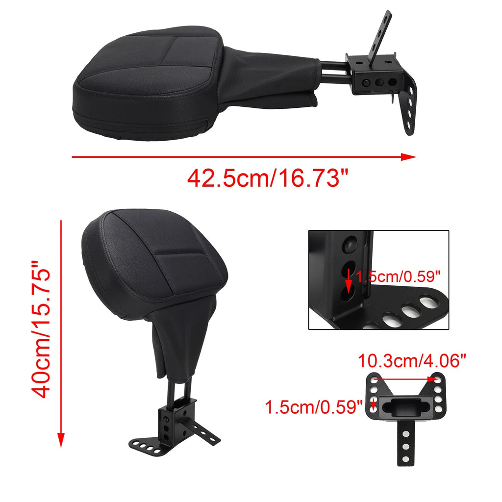 Driver Backrest Pad for Harley Davidson Street Electra Road Glide Road King Tri Glide (1988–2008)