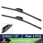 2X Rear Windshield Wiper Blade for KIA Niro (2017–2020), Forte (2013–2018)