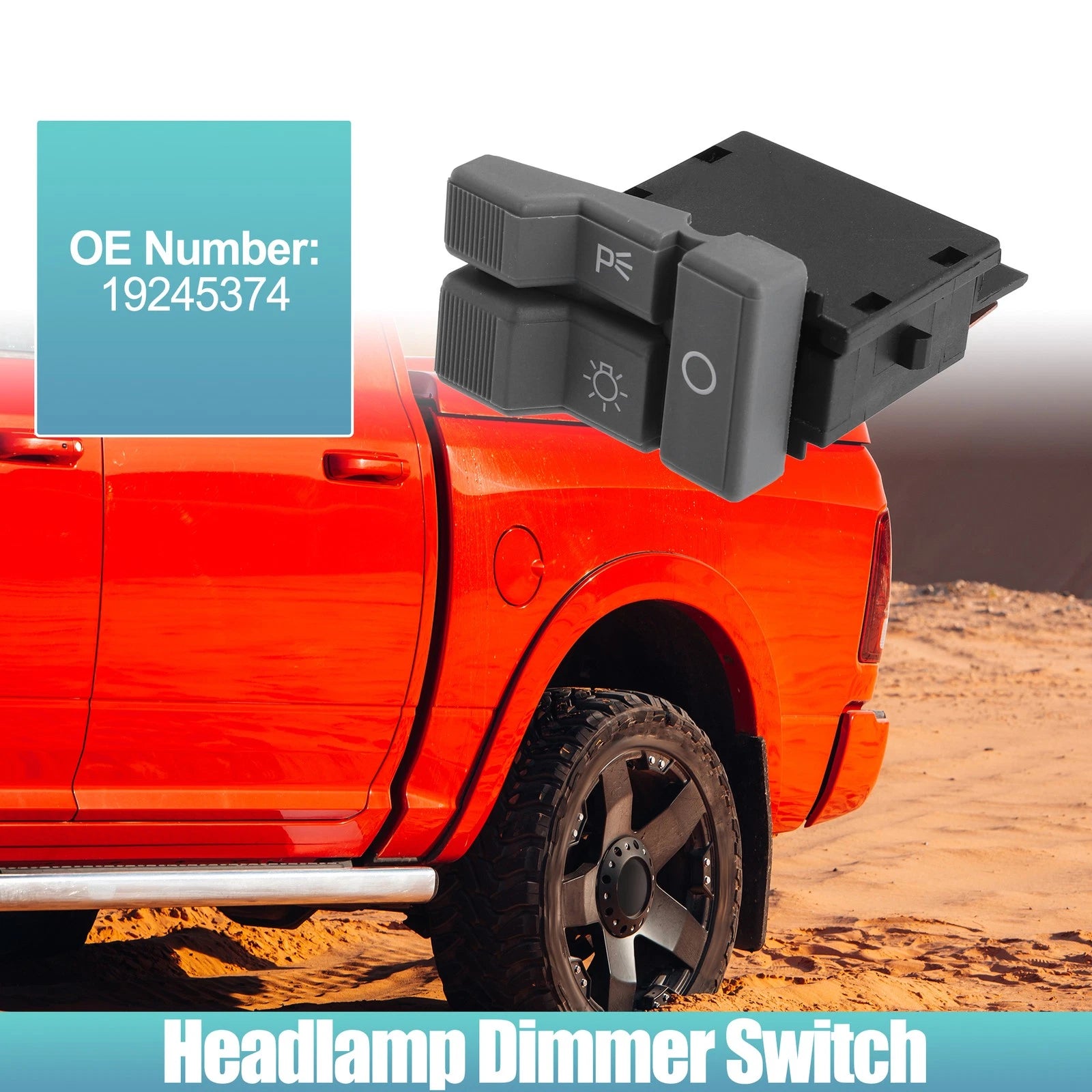 Headlight Switch for Chevy (Black Gray Copper Tone)