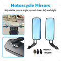 8mm Motorcycle Mirror for Chopper Cruiser Bobber Racer Cafe Scooter