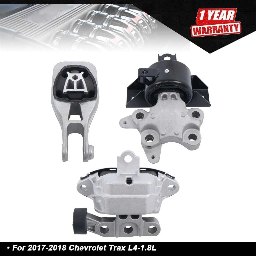 Set of 3 Engine Mounts for Chevrolet Trax (2017–2018)