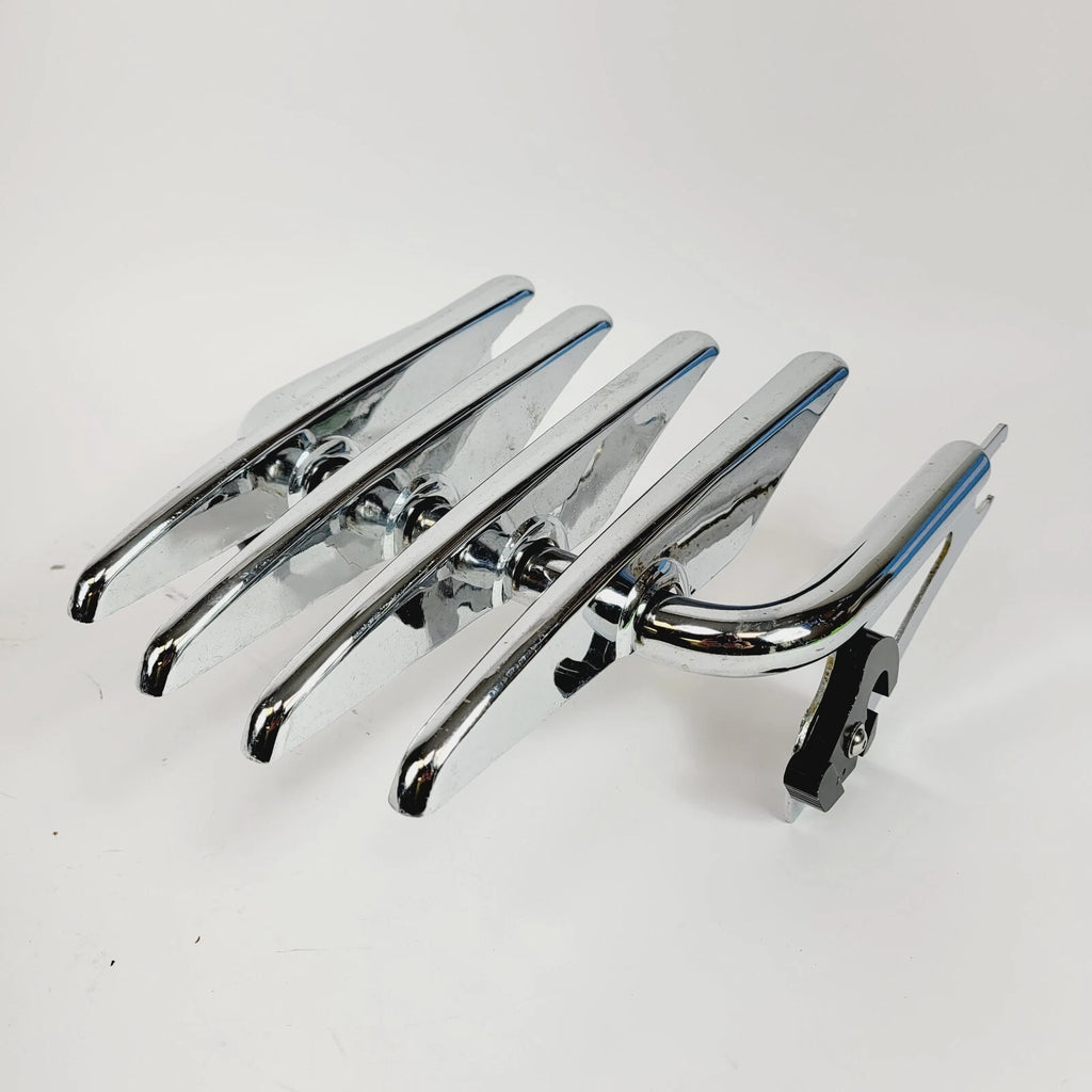 2X Stealth Detachables Two-Up Luggage Rack Chrome for Harley-Davidson (2009–2023) 53472-09A