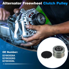 Set of 1 Alternator Freewheel Clutch Pulley for Audi A3 2.0L (2006–2008)