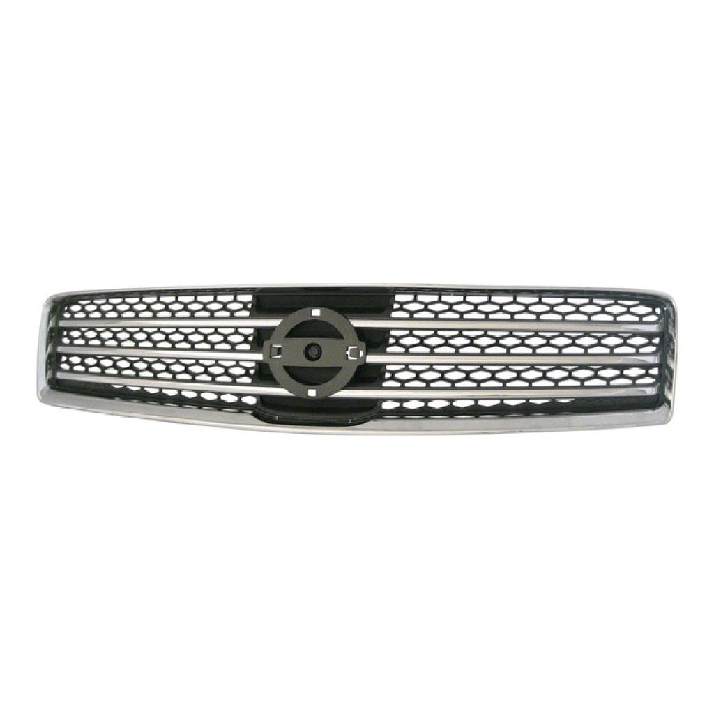 Replacement Gray Chrome Plastic Front Grille (See compatibility Chart)