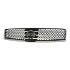Replacement Gray Chrome Plastic Front Grille (See compatibility Chart)