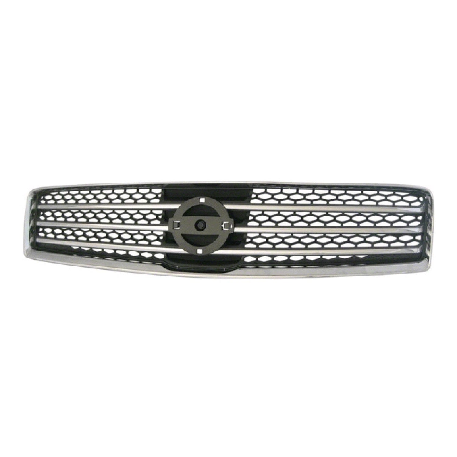 Replacement Gray Chrome Plastic Front Grille (See compatibility Chart)
