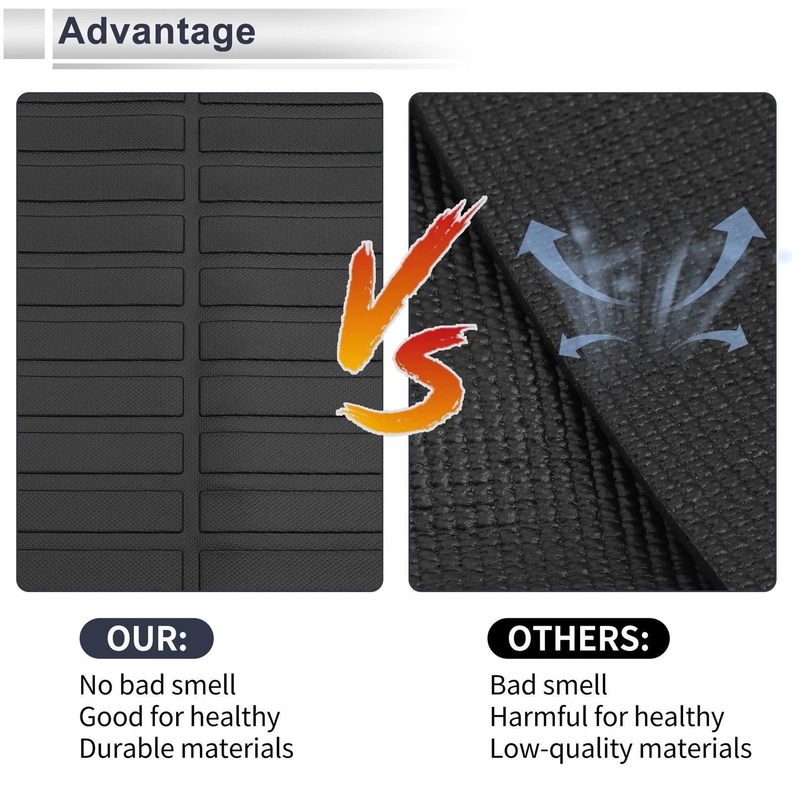 Cargo Liner Rear Trunk Mat for Honda HR-V (2023–2024) TPE Long Grid Pattern