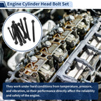 Set of 10 Engine Cylinder Head Bolts for Ford Explorer 4.0L V6 (1997–2000) No. ES 72171