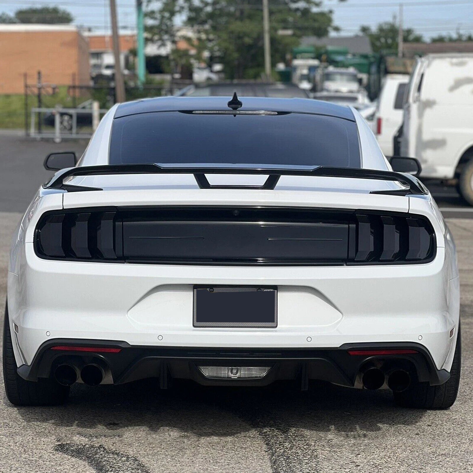 Gloss Black Rear Trunk Spoiler for Ford Mustang S550 (2015-2022)