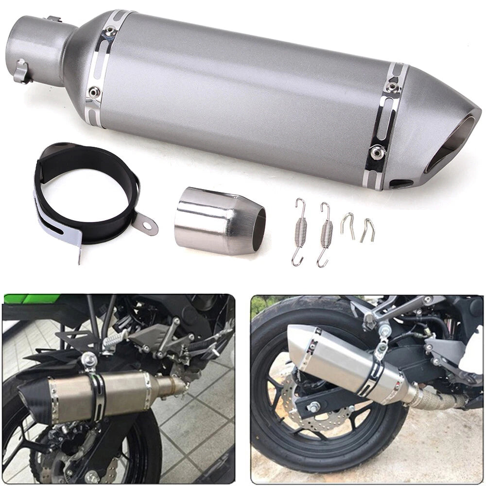 Exhaust Muffler Slip On DB Killer Silencer Pipe for Universal (38-51mm)