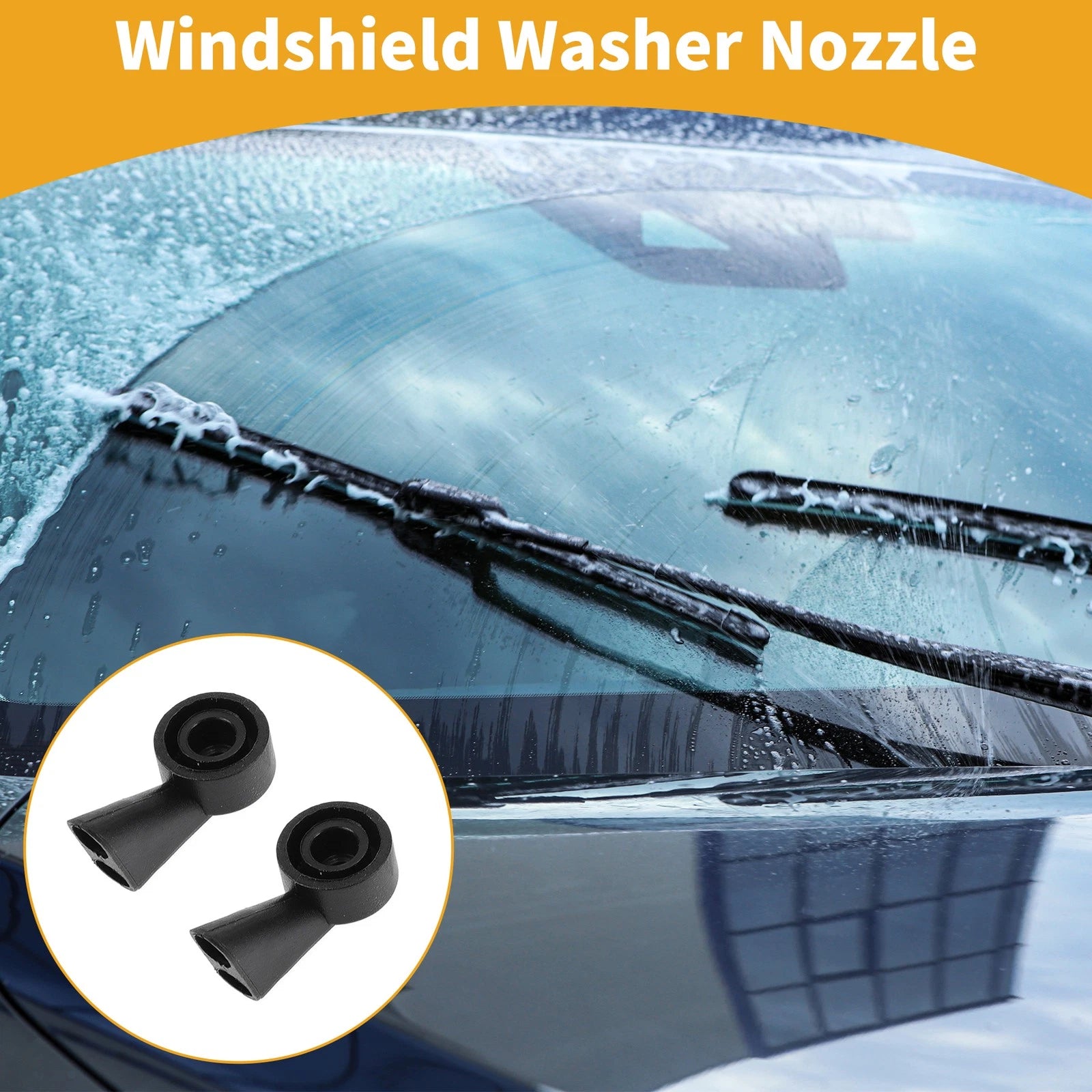 Set of 2 Front Windshield Washer Nozzles for Audi A3 8V (2013–2020)