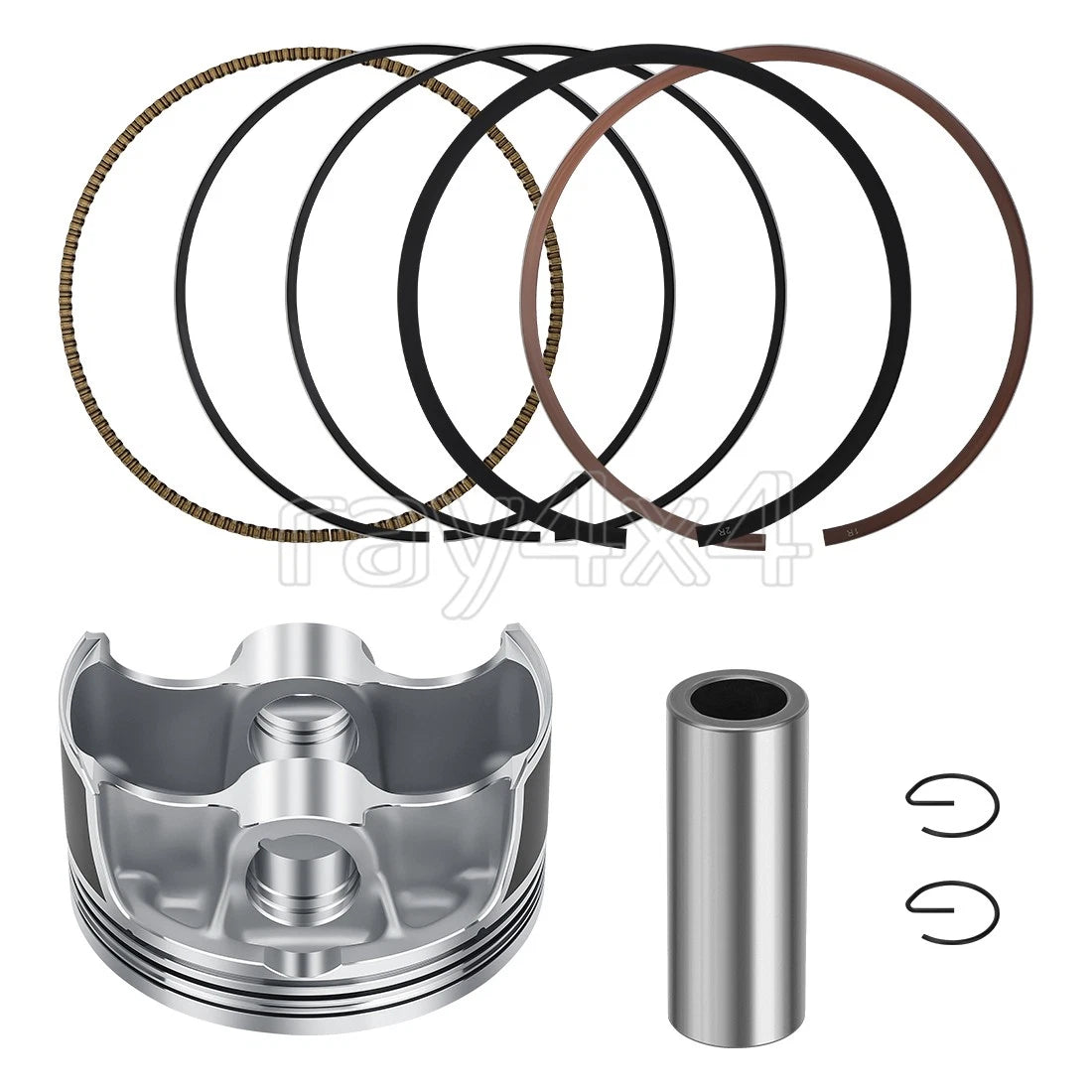 102mm STD Forged Piston & Rings Kit for Yamaha Rhino Grizzly 700 (2007–2014) 1S3-11631-10-00