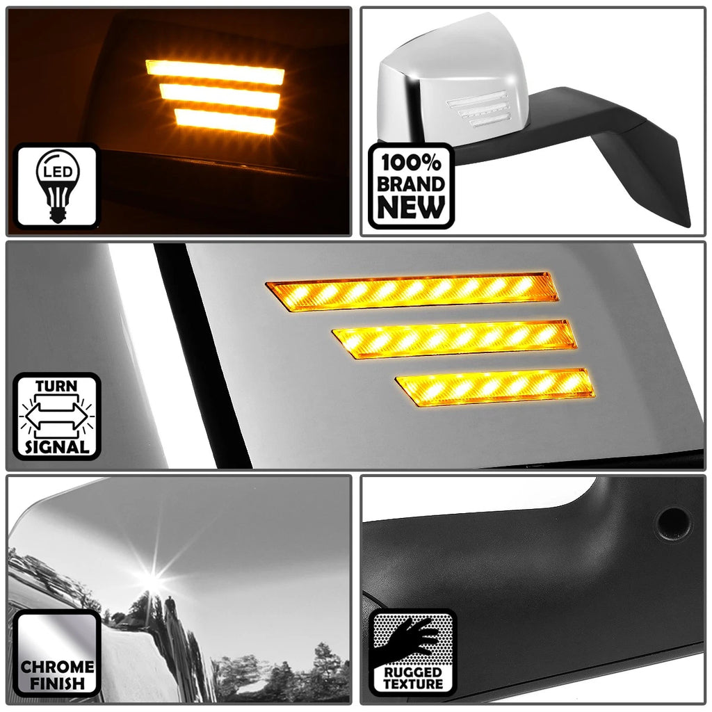 LED Stripe Turn Signal Side Hood Mirror for Volvo VN (2004–2018)