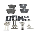 Rear Brake Disc Rotors and Pads Kit for Honda CR-Z (2015)
