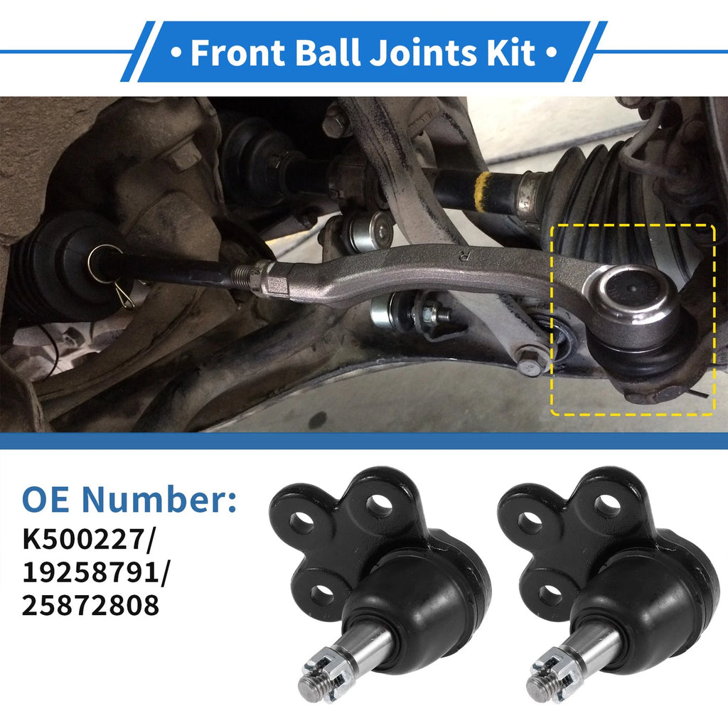2X Front Lower Ball Joints for Chevrolet Equinox (2010–2017) No.K500227/19258791