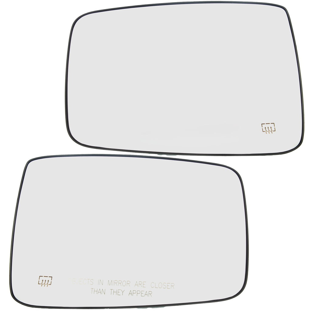 Mirror Glass Set for Dodge Ram 1500 (2010) Power Heated Driver & Passenger