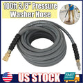 100ft Pressure Washer Hose 3/8" 4000 PSI Non-Marking with Couplers