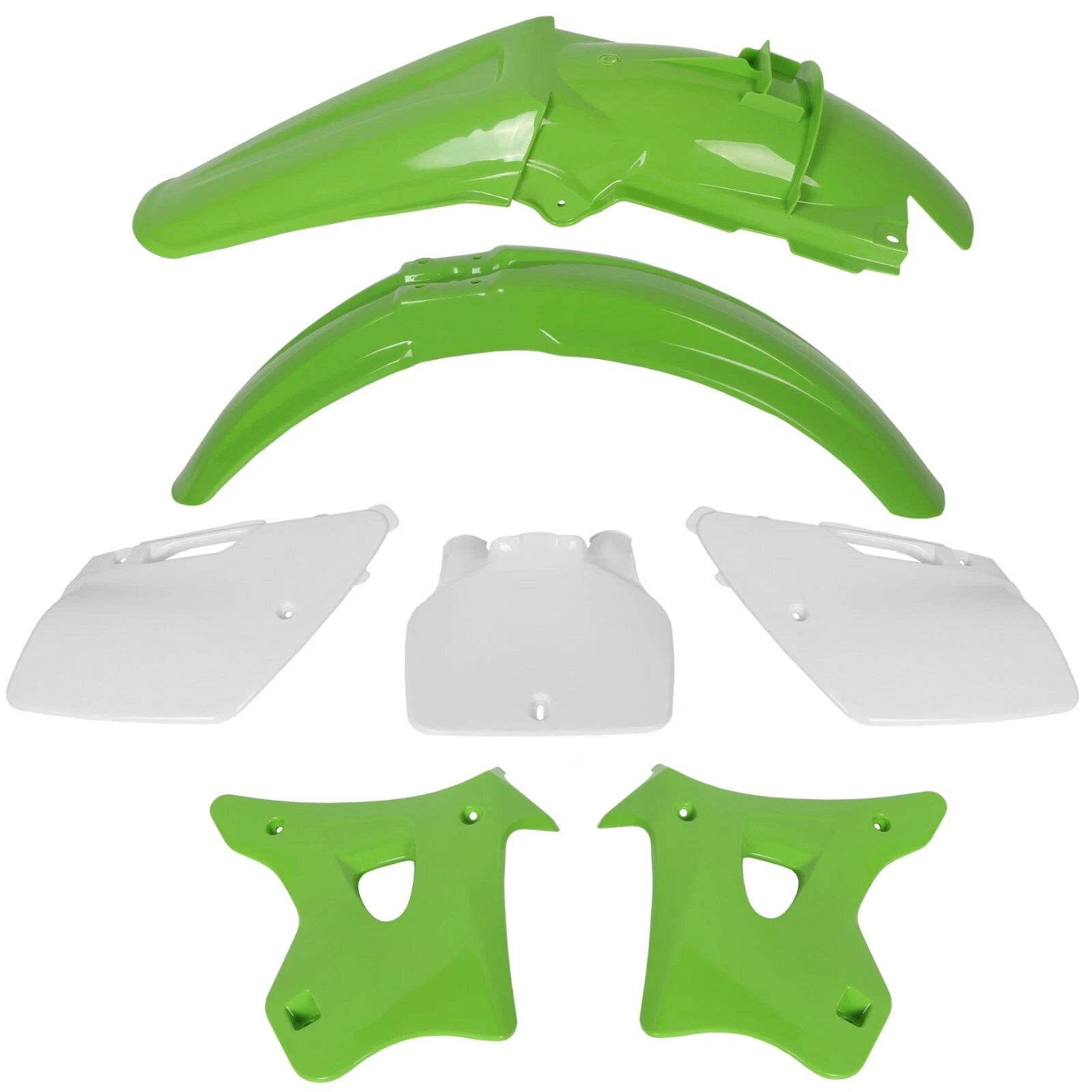 7PCS Plastics Kit Bodywork Fairing for Kawasaki KX125 KX250 (1994–1998)