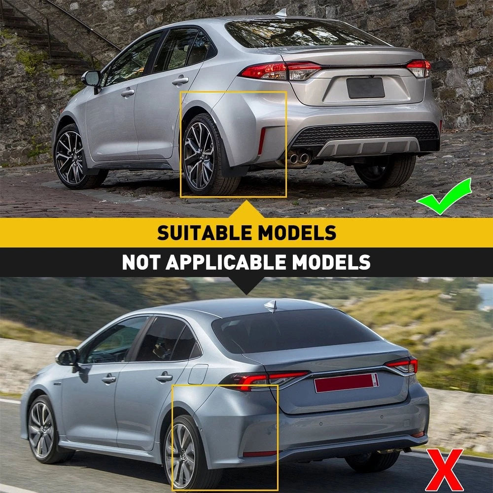 Set of 2 Mud Flap Splash Guards for Toyota Corolla E210 (2019–2021)