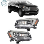 Set of 2 Black Housing LED Headlights for GMC Acadia (2013–2016)