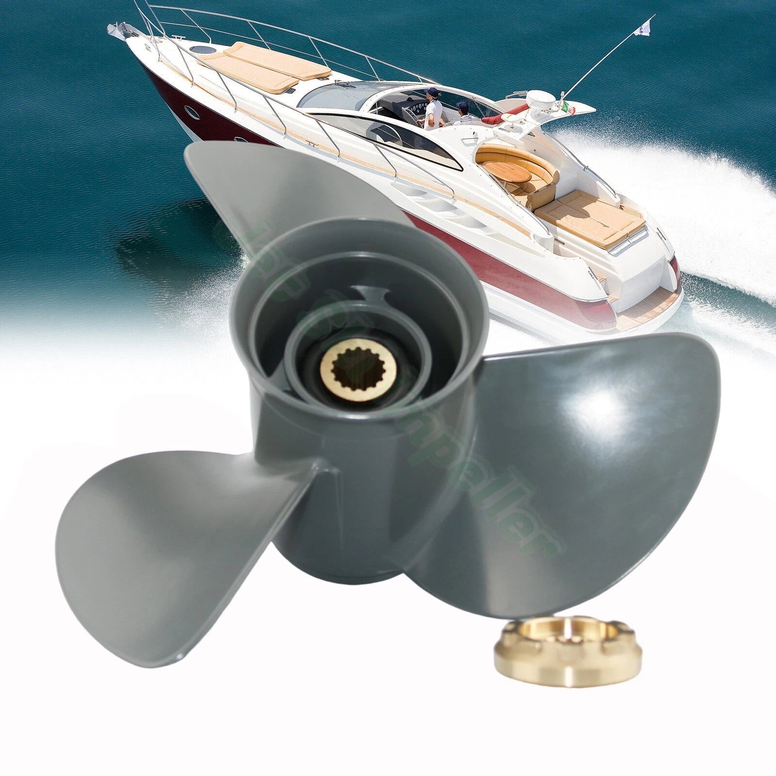 13.5x15 Outboard Propeller for Honda BF75HP (75-130HP) 15 Tooth Aluminum