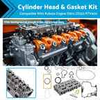 Complete Cylinder Head & Gasket Kit for Kubota D902 (ZD323, RTV900)