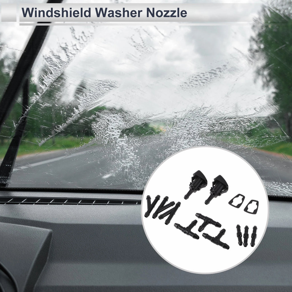 Windshield Washer Nozzle Set of 1 for Subaru (Black)
