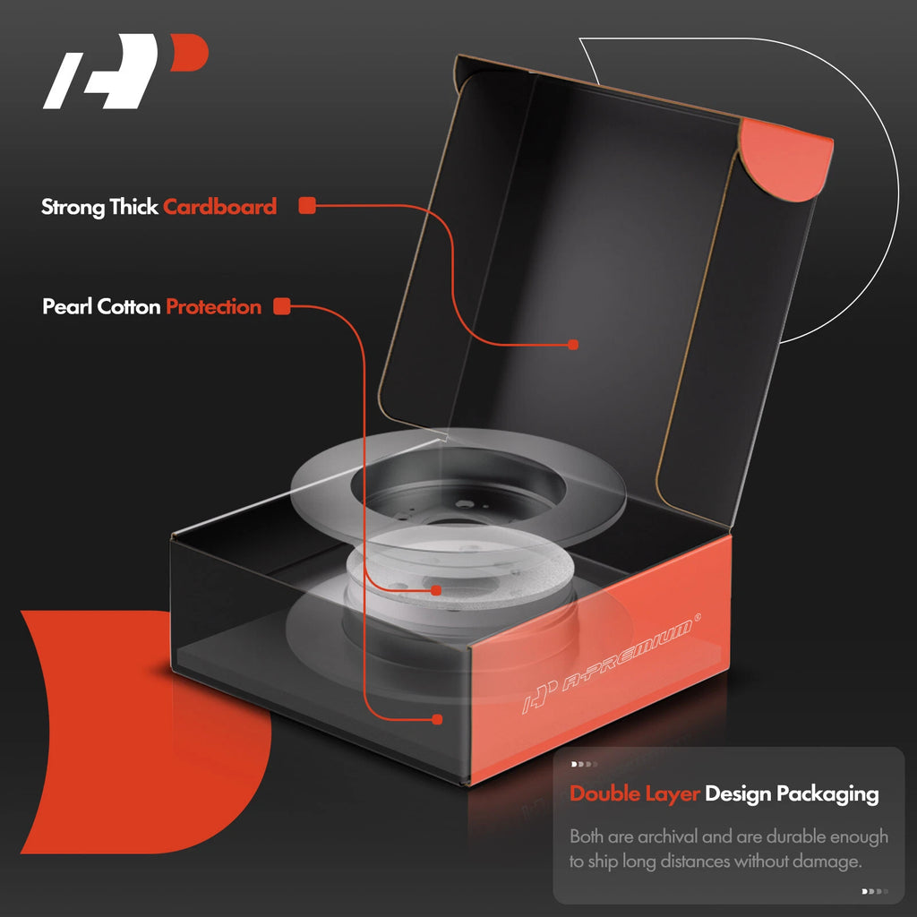Rear Disc Brake Rotors for Ford Crown Victoria, Lincoln Town Car (1992–1995)
