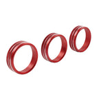 Red Center Console AC Knob Ring Trim for Subaru BRZ, Toyota GR86 (2021-2024)