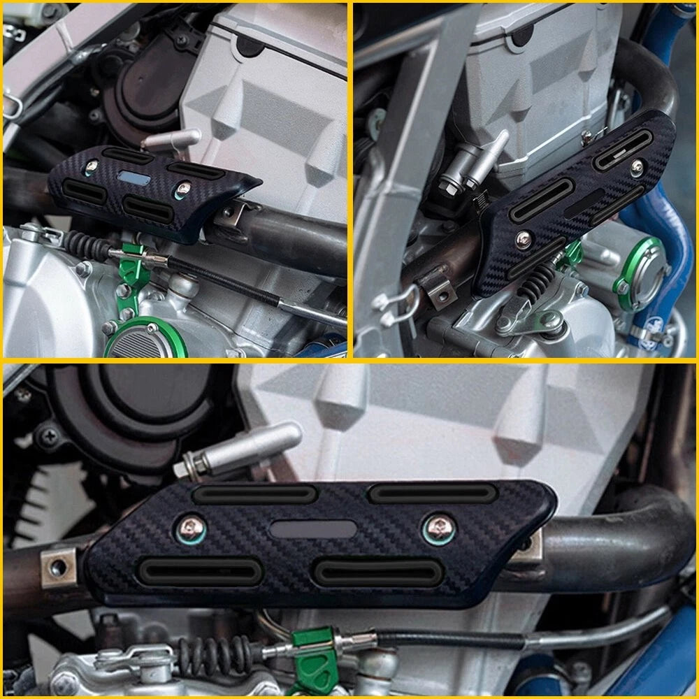 Aluminum Exhaust Muffler Pipe Heat Cover Shield for Motorcycle V (Universal)
