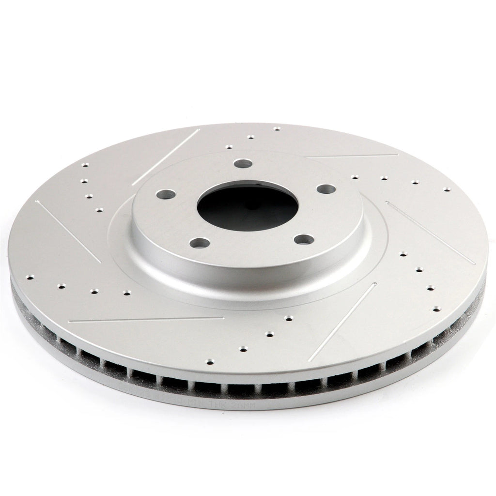 Drilled Slotted Brake Rotors for Infiniti EX35 G37X M35 Q40 350Z Maxima