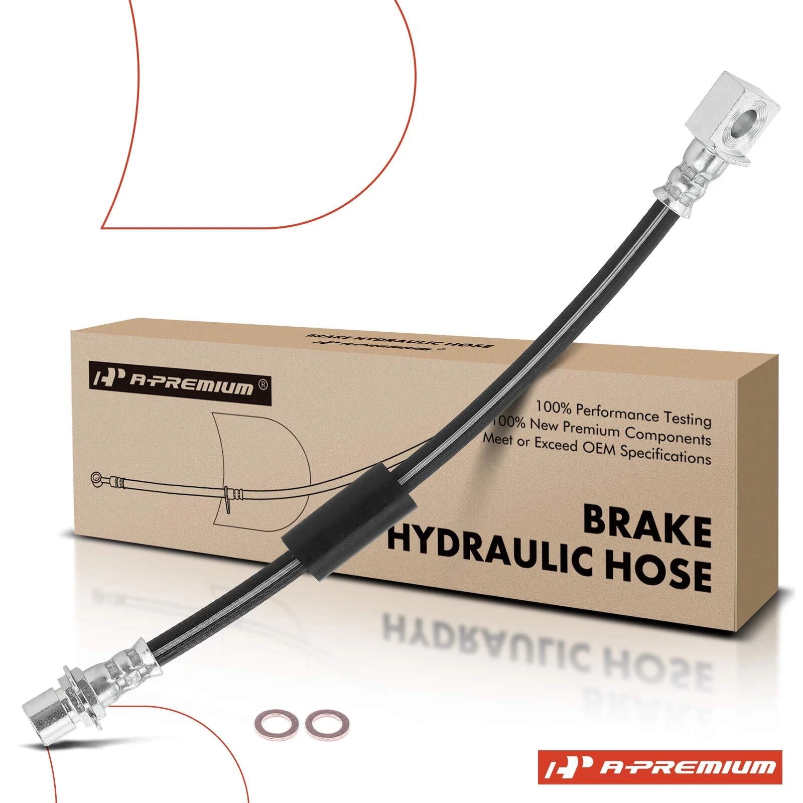 Rear Left Outer Brake Hydraulic Hose for Chevy Silverado 3500 HD (2011–2012)