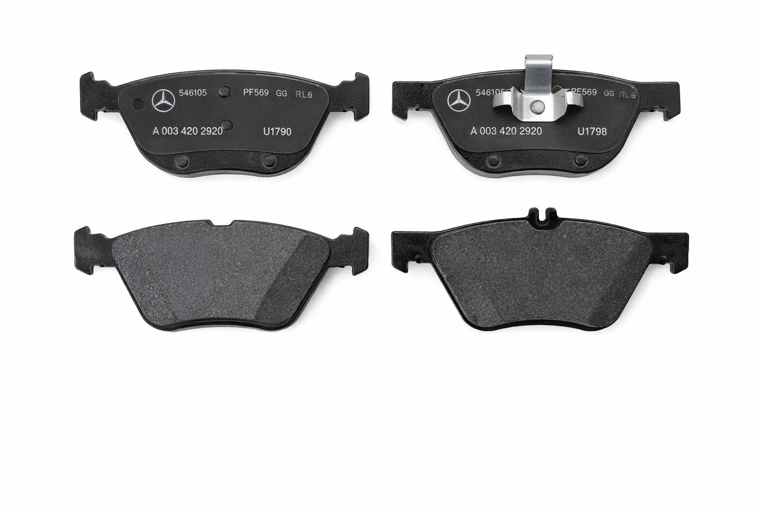 Set of 4 Front Disc Brake Pads for Mercedes-Benz E320 (1998–2002) 003420292041