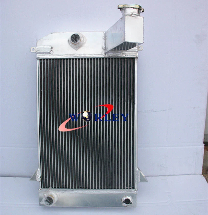 3 Row Aluminum Radiator + Fan for Triumph TR2/TR3/TR3A/TR3B (1953-1962)