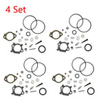 Set of 4 Carburetor Gasket Kits for B&S Lawn Mower (492495, 493762, 498260)