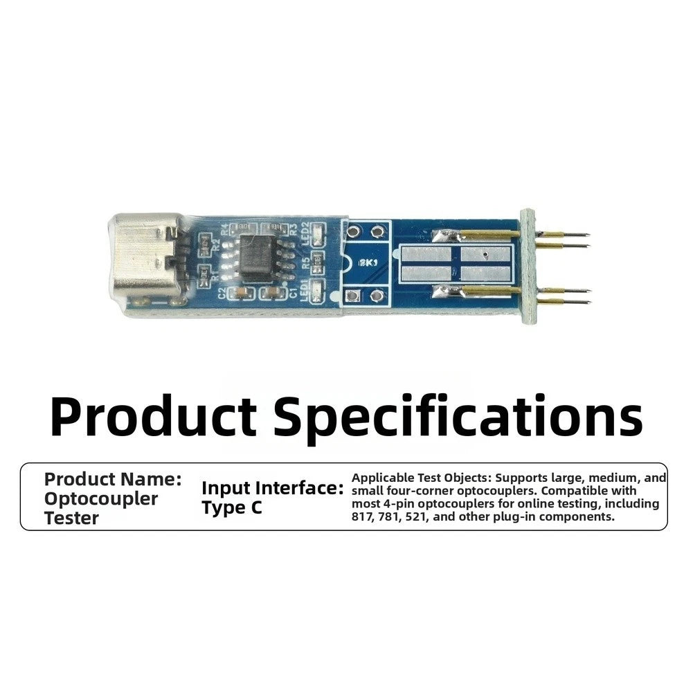 4 Pin Optocoupler Tester with LED Output and Automatic Pin Layout Detection