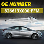 Chrome Front Right Passenger Exterior Door Handle for Hyundai Elantra (2011–2016)