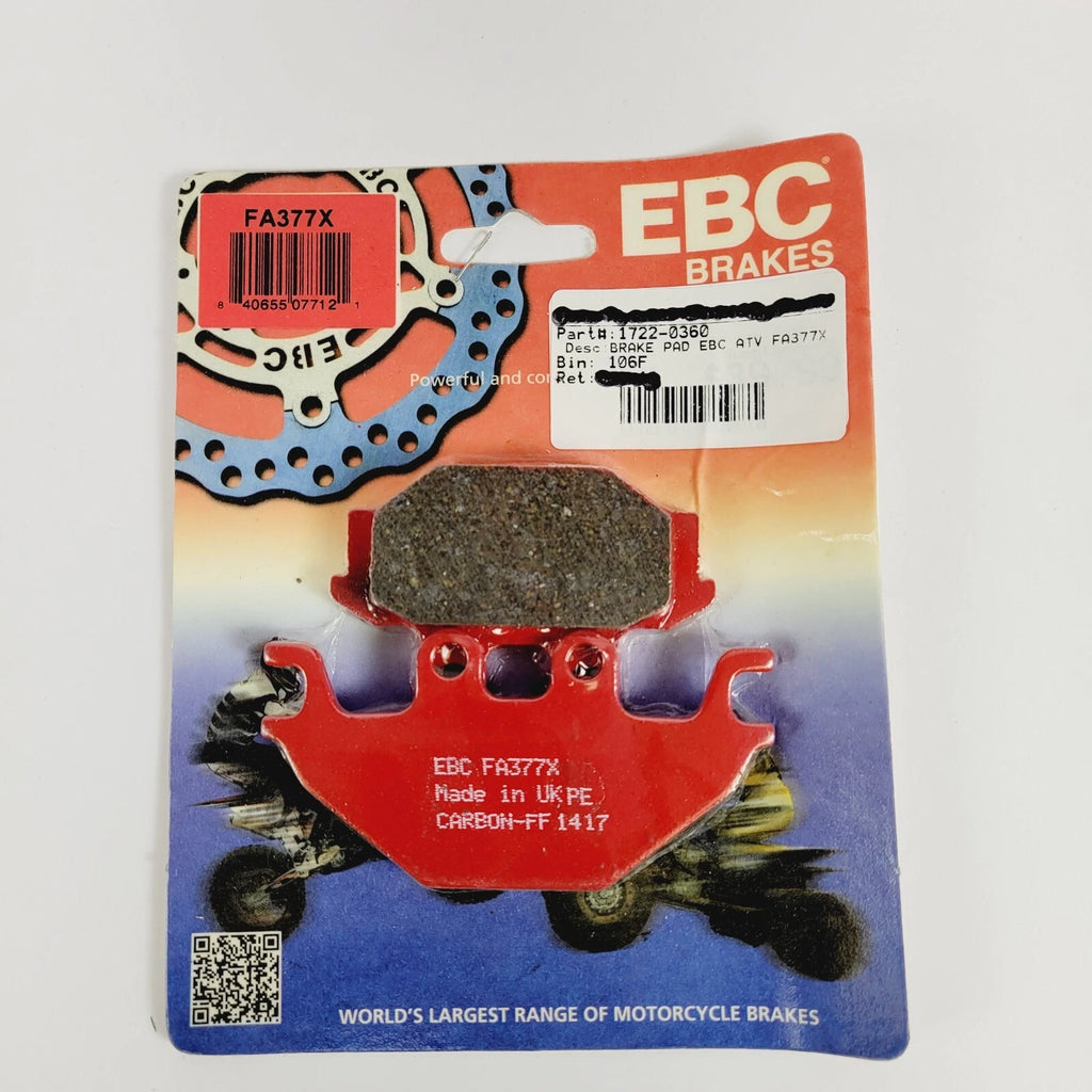 EBC Brakes Brake Pads FA377X for Can-Am Indian Kawasaki (Motorcycle & ATV)