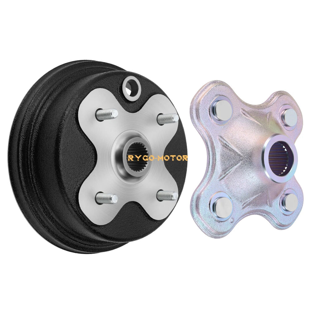 Rear Wheel Axle Hub & Brake Drum for Yamaha Timberwolf 250 (1992–1993)
